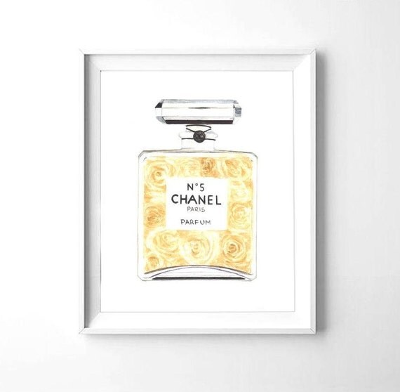 Chanel No 5 print Chanel perfume printable by PrintableBouquet