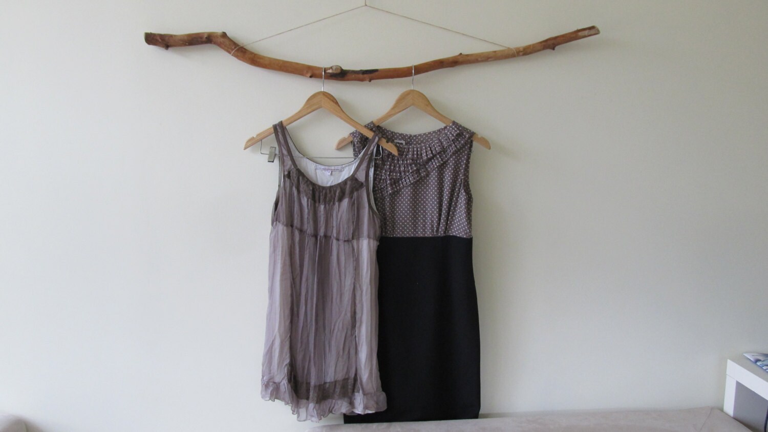 Nut Color Driftwood Clothing Rack Large Driftwood by LonelyBeach