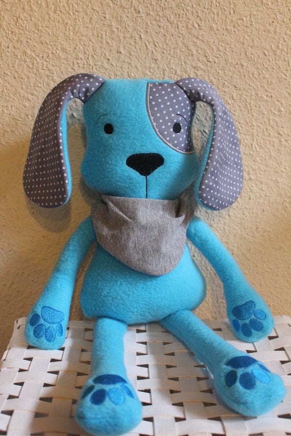 7x12 hoop DOG soft toy ITH In The Hoop by MillyMellyDesigns