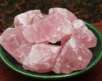 RAW Rose Quartz LARGE Crystal Stone, Healing Stones and Crystals