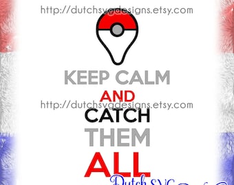 Pokemon Go Keep Calm cutting file, in Jpg Png SVG EPS DXF, for Cricut & Silhouette, pokemon go svg, pokemon svg, pikachu svg, cricut svg