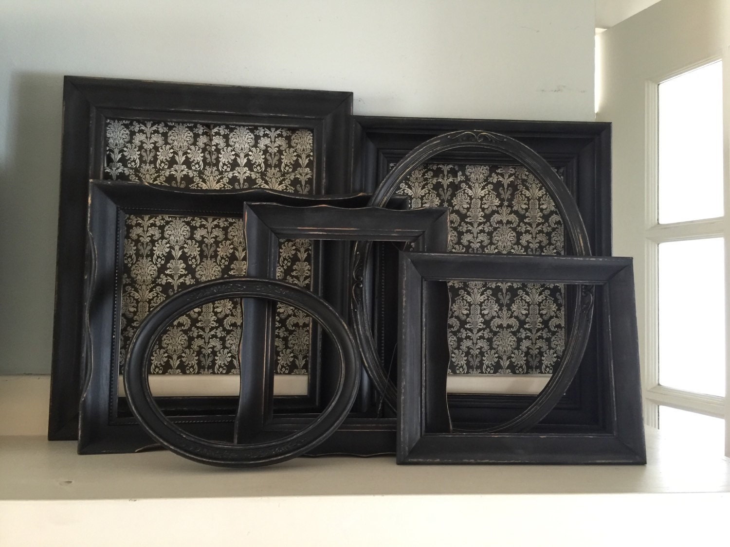 Black Distressed Shabby Picture Frames The Stroke Of   Il Fullxfull.856809728 H0mv 