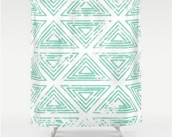 Green shower curtain | Etsy Green shower curtain | Etsy