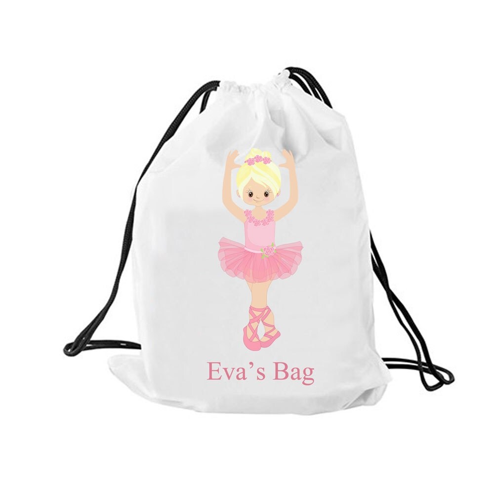 Personalized Ballet bag Personalised drawstring bag dance