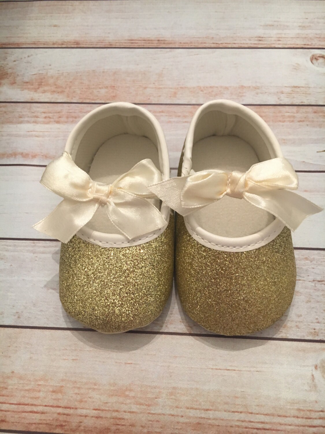 FREE SHIPPING light gold gold shoes baby glitter shoes