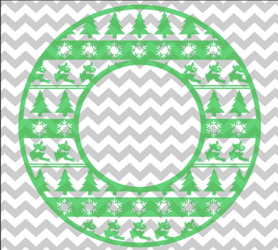 christmas monogram circle christmas reindeer snowflake christmas monogram circle christmas reindeer snowflake