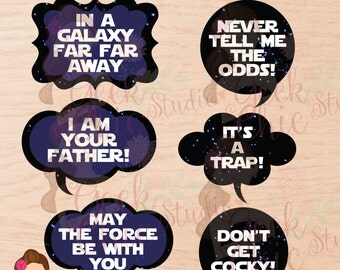 Star Wars, Star Wars props, Star Wars digital props, Star Wars printable props, Star Wars photo booth, Star Wars party, photo booth, Props.