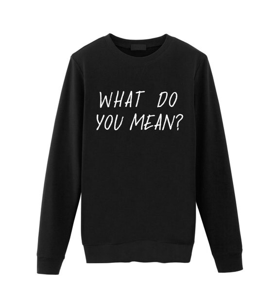 Justin Bieber / What Do You Mean / Unisex Sweatshirt Sweater