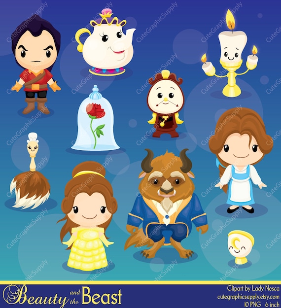 Clip Art Beauty And The Beast Clipart beauty and the beast clipart princess by cutegraphicsupply digital disney