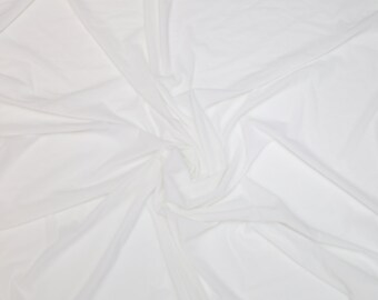 SWIM Lining: White swimsuit lining fabric. Sold by the 1/2 yard