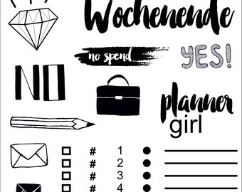 Clear stamps _ planner girl _ 013