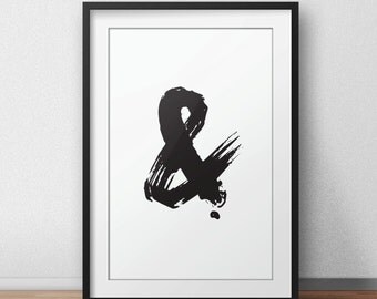 Ampersand Wall Art ampersand wall sign | etsy Ampersand Wall Art ampersand wall sign | etsy