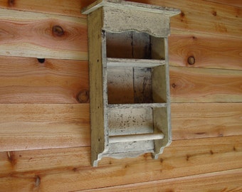 Distressed white towel bar, towel rack, Shabby chic, distressed shelf, bathroom shelf, Farmhouse Furniture TX