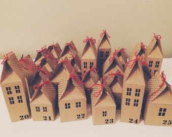 DIY Advent Calendar Houses Kit