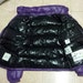 Moncler Puffer Coat Purple Down Jacket size 2 made in Rumania