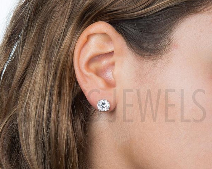 Cubic Zirconia Studs | Stud Earrings | Silver Stud Earrings | Sterling Silver Studs | CZ Stud Earrings | Cubic Zirconia Earrings | Studs