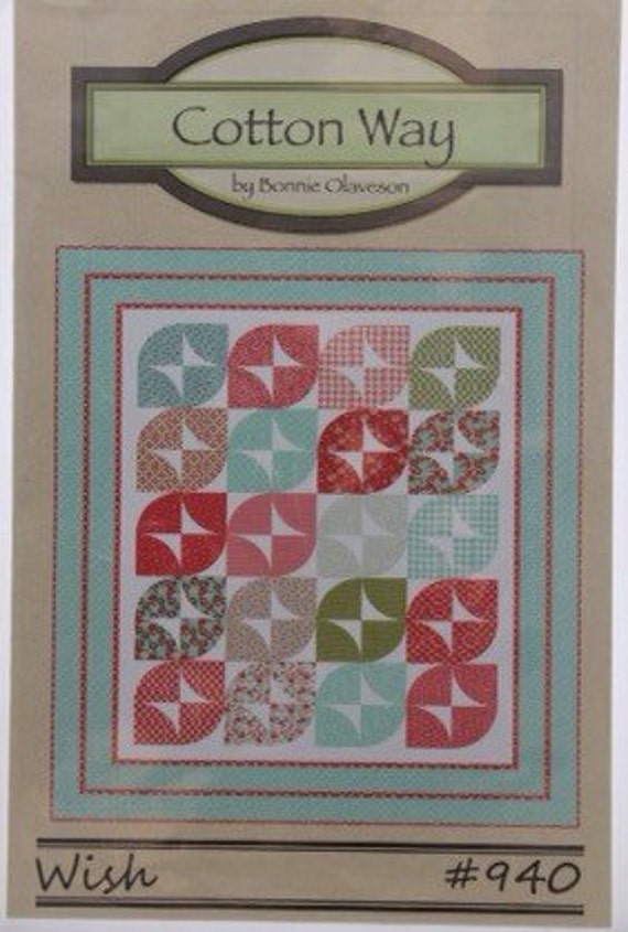 Wish quilt pattern by Cotton Way by FayesFabricStash on Etsy
