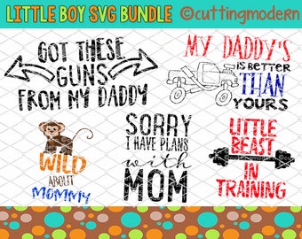 Little Boy SVG Cut File Bundle - PNG Included -20 files- Vinyl- Cricut- Silhouette Cameo- Diy projects-