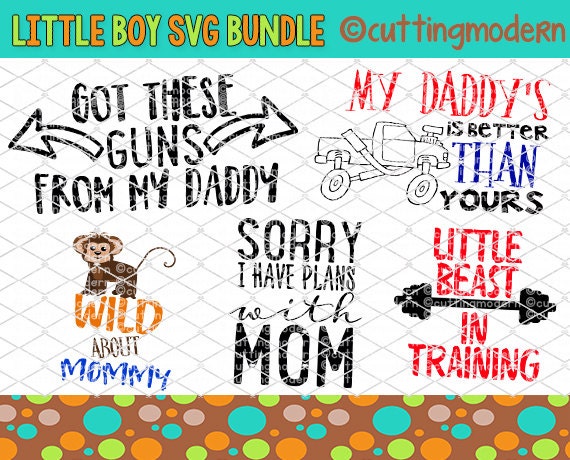 Little Boy SVG Cut File Bundle PNG Included 20 files