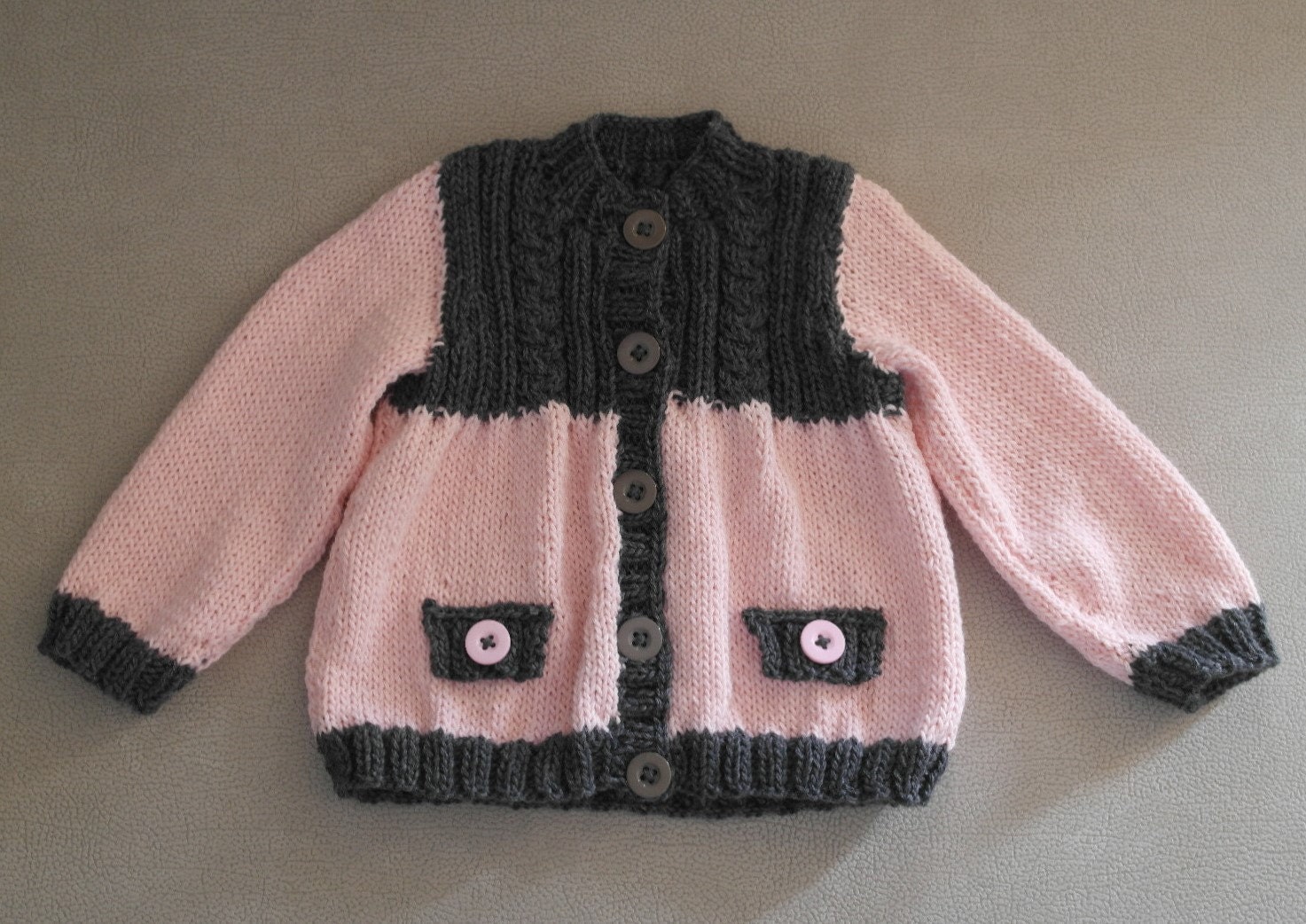 Baby Knitted Cable Jersey, PDF Download, Baby Knitting Pattern, Baby