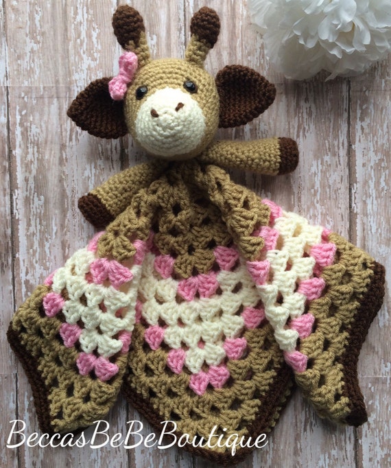 Giraffe Baby Lovey Blanket Free Crochet Patterns E93