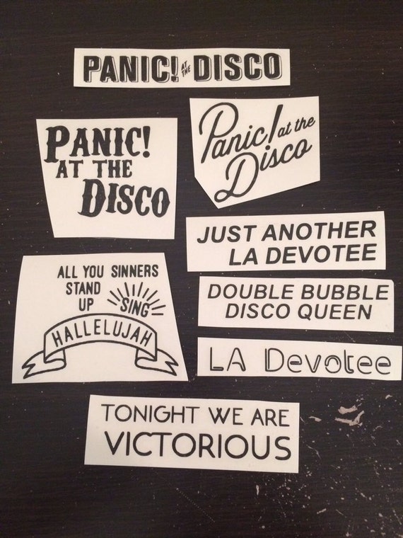 Panic at the Disco Stickers by darthstickers on Etsy