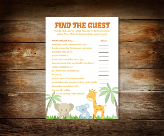 Game Find Guest Game Printable Desenhos Para Colorir