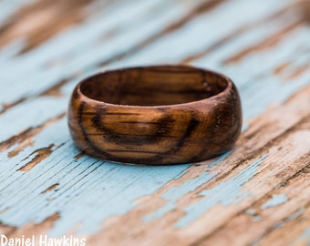 Tennessee Whiskey Barrel Wood Ring - Whiskey Barrel Ring Reclaimed Wood Wooden Ring Men Wedding Band Women Engagement Ring Wood Anniversary