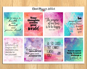 Motivational & Inspirational Quotes Planner Stickers (MS-010)