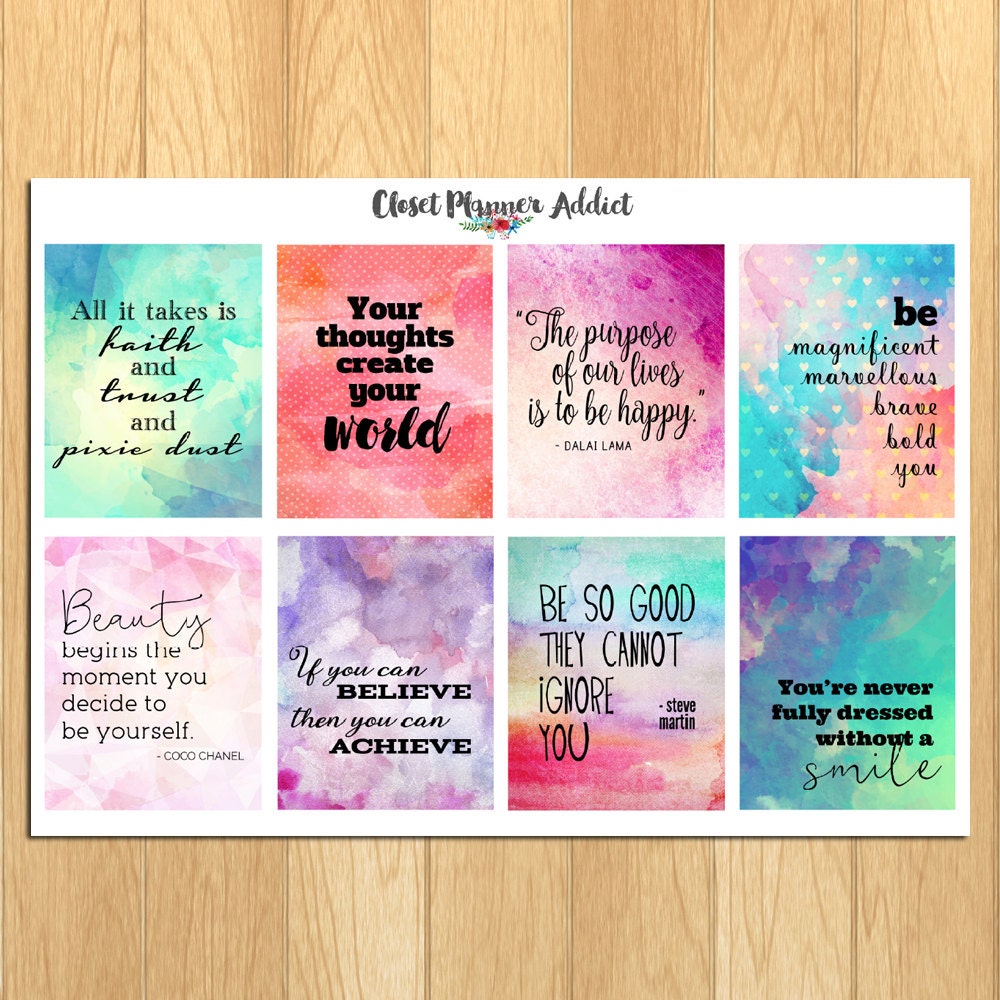 motivational inspirational quotes planner stickers ms 010