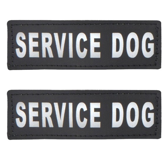 Service Dog Velcro Patch Tag Reflective Label SERVICE DOG