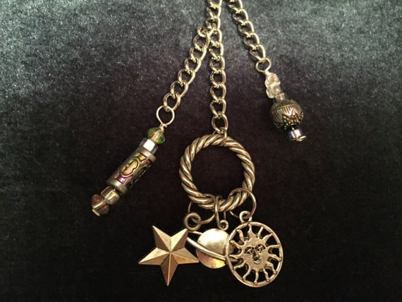 Items similar to Celestial Planner Charm / Purse Charm / Zipper Pull on ...
