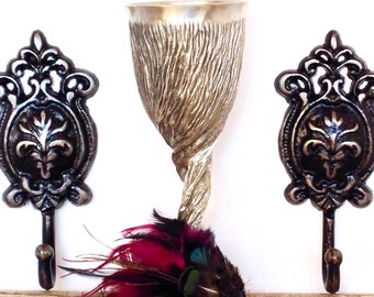 Entryway Wall Hook - Black/ or Pick Color - Bathroom Towel Holder - Kitchen Towel Hook - Key Hanger - Living Room Wall Decor - Key Hook