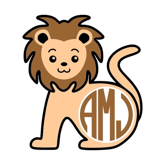 Download Lion Designs Monogram Pack SVG DXF EPS use with Silhouette