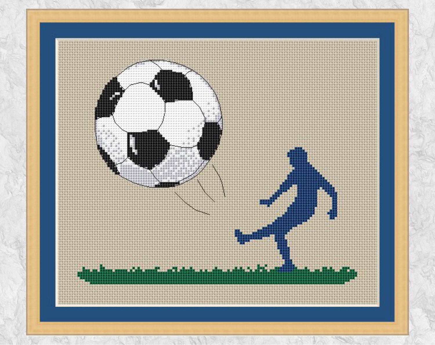 Football cross stitch pattern sport cross stitch chart