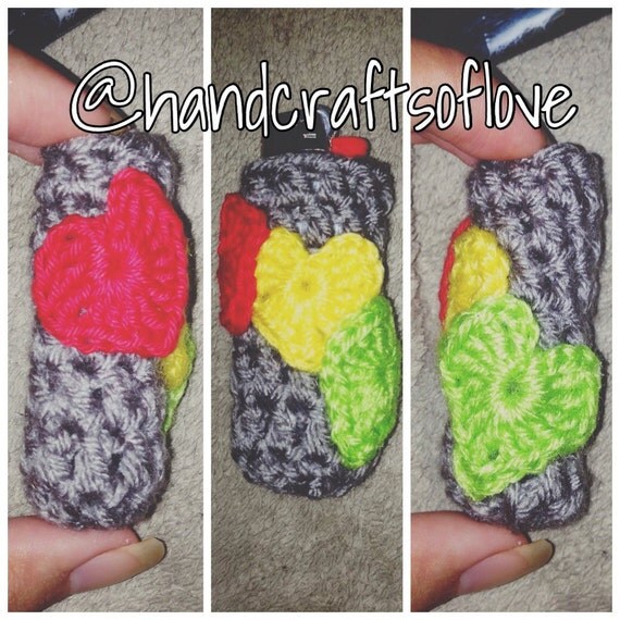 Items similar to Crochet Lighter Case/Holder/Sleeve on Etsy