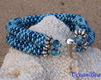 Super Duo Square Rope. Beaded Tutorial.