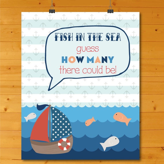 Fish In The Sea Guessing Game Fish In The Sea Guess How Many