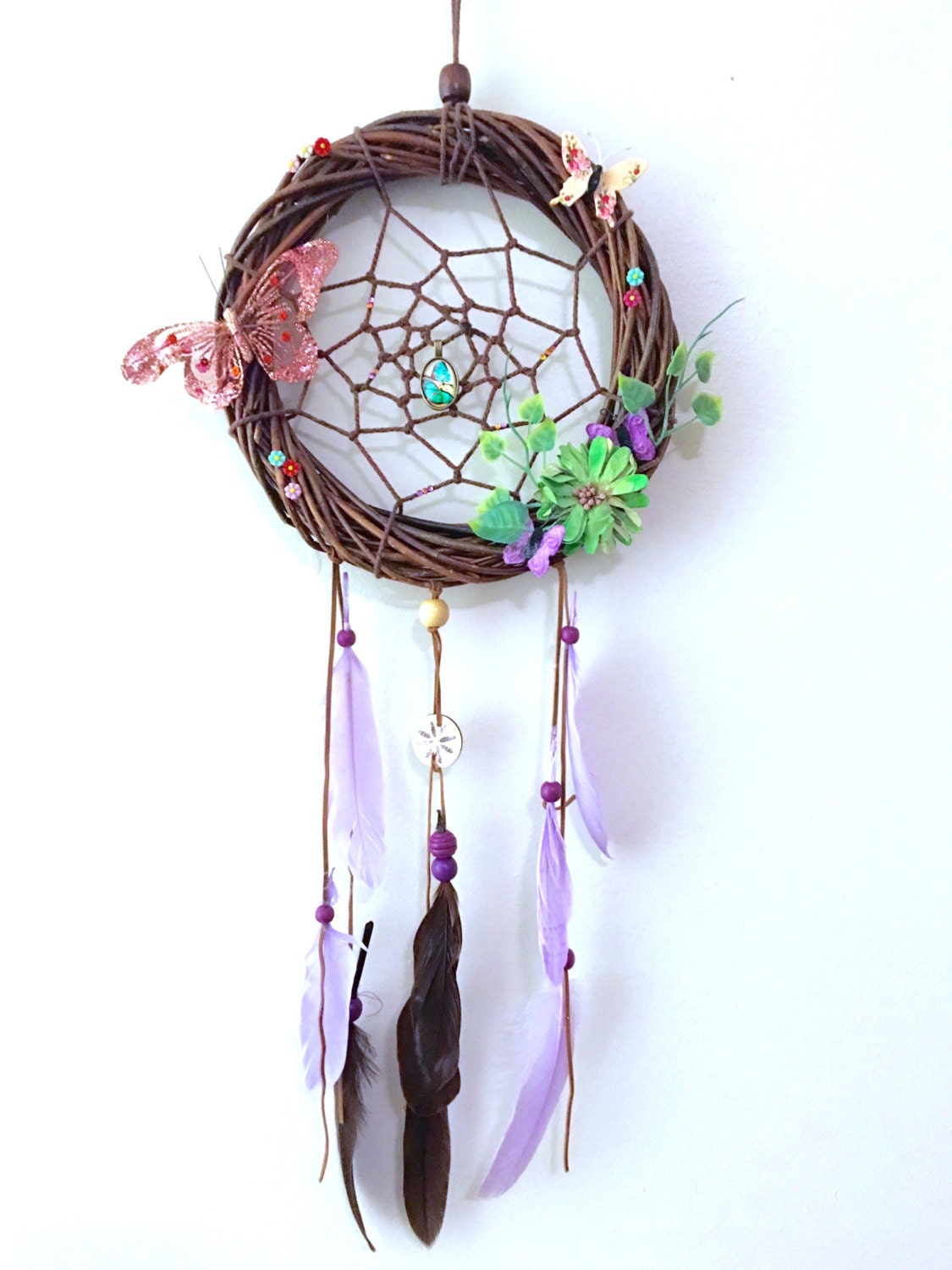 Dream Catcher Butterflies Delight PinkStarLove by pinkstarlove