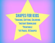 Prewriting Worksheets for Preschoolers: Shapes