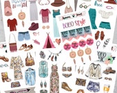 Boho Outfit Sticker Set