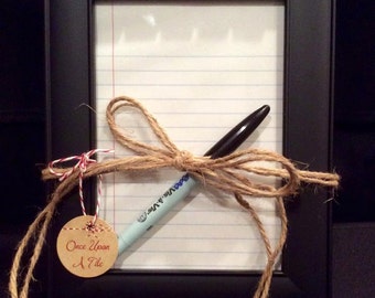 Dry Erase Notes scrabble frame board