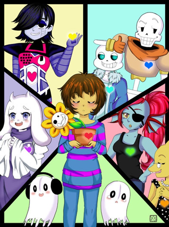 Group Art Undertale Print