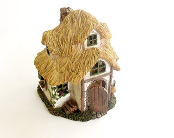 Enchanted forest, fairy house, miniature house, miniature fairy garden, fairy house, outdoor fairy house, thatched cottage, English cottage