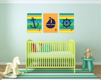 Under the Sea Nursery CANVAS ART Prints set of by EllieDesignsInc