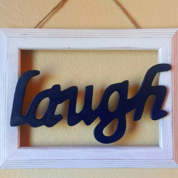 Wooden Sayings Wall Decor. Wood Framed Words. by brittandblue