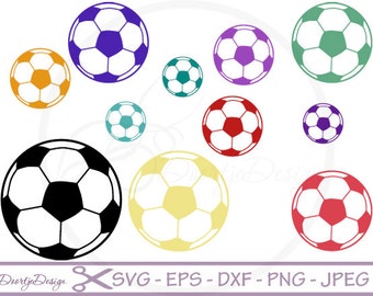 Soccer vector SVG files, soccer cutting files, clipart soccer, silhouette files, svg files for cricut, vinyl cut, Scrapbook papers