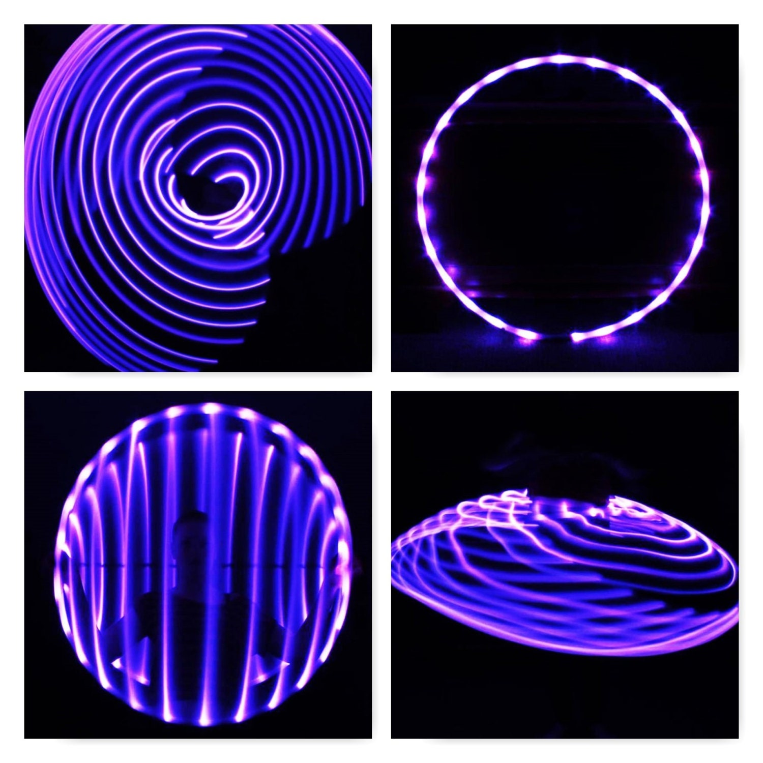 Solid Purple LED Hula Hoop