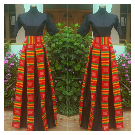 Kente dress kente gown kente maxi dress by TrueFond on Etsy