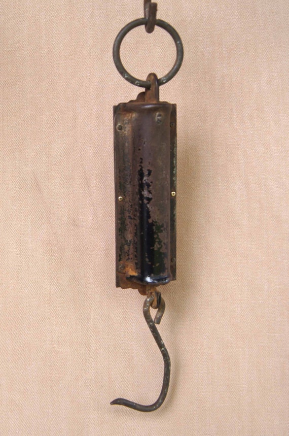 Antique L.F.&amp; C BRASS FACE SCALE New York Weighs Up To 25
